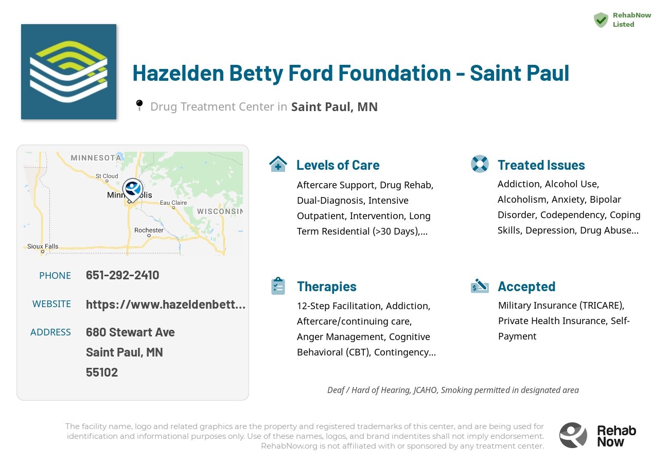 Hazelden Betty Ford Foundation - Saint Paul • Rehab in MN